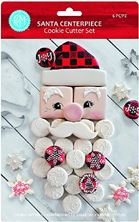 Picture of SANTAS FACE LARGE COOKIE CUTTER SET TIN-PLATED X 6 PIECES